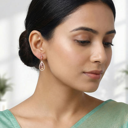 Rose Gold Meherika  Earrings