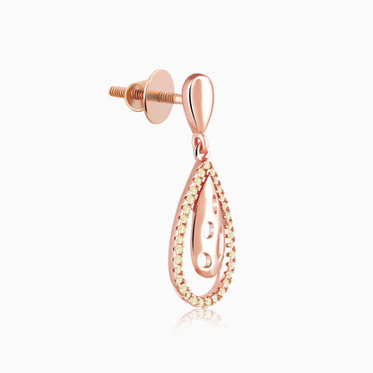 Rose Gold Meherika  Earrings