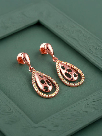 Rose Gold Meherika  Earrings