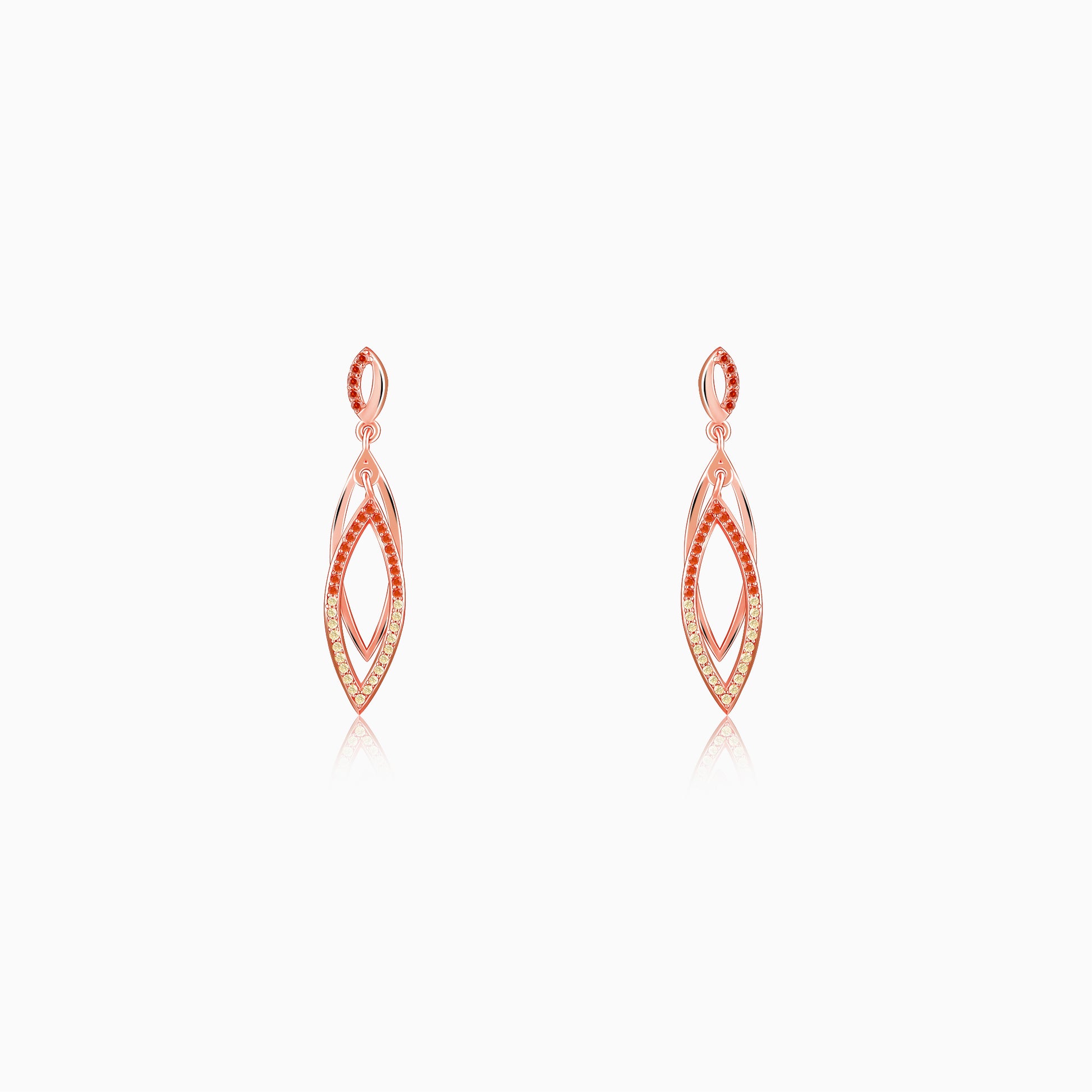 Rose Gold Ixchel Dangler Earrings
