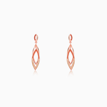 Rose Gold Ixchel Dangler Earrings