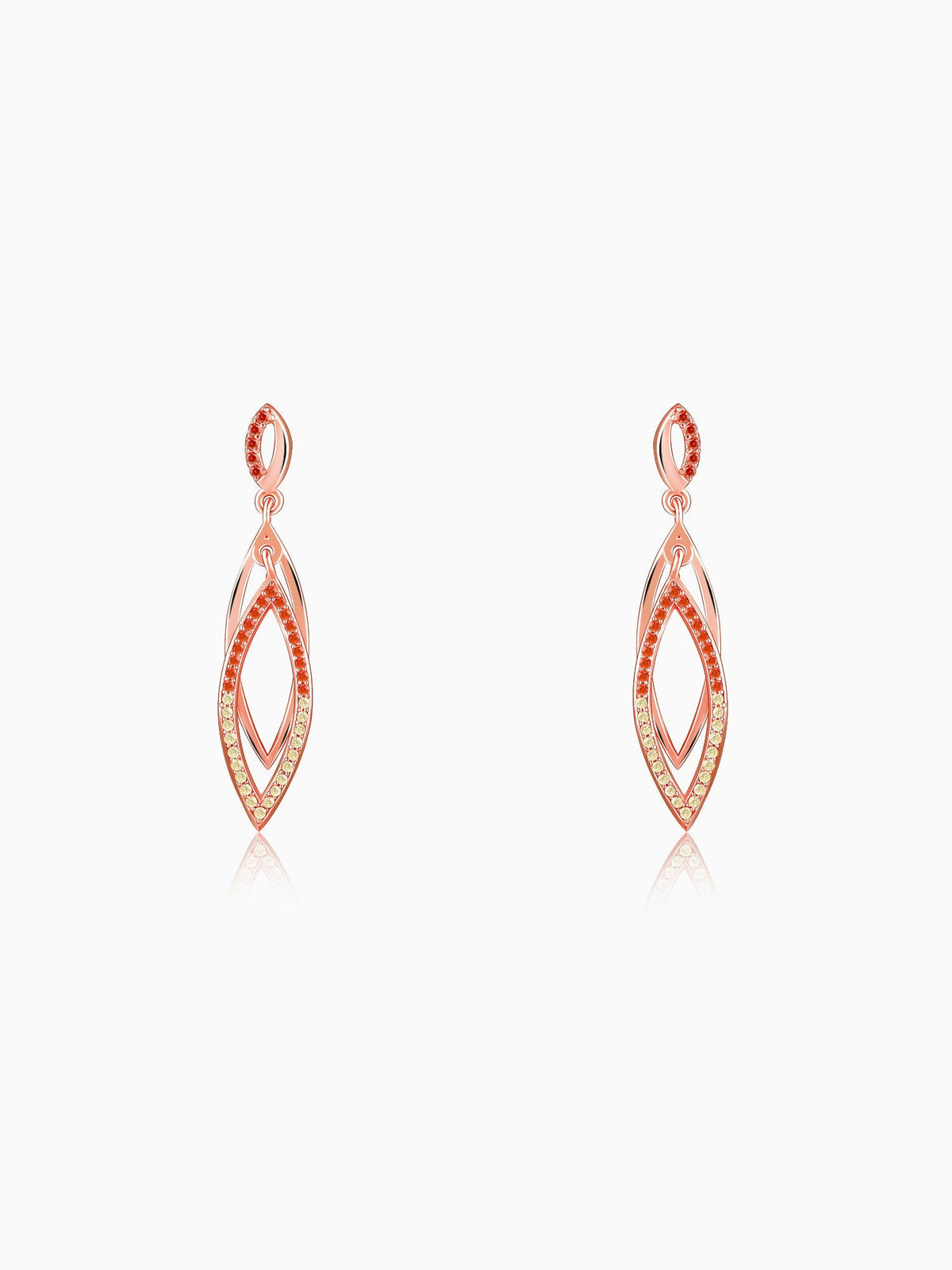 Rose Gold Ixchel Dangler Earrings
