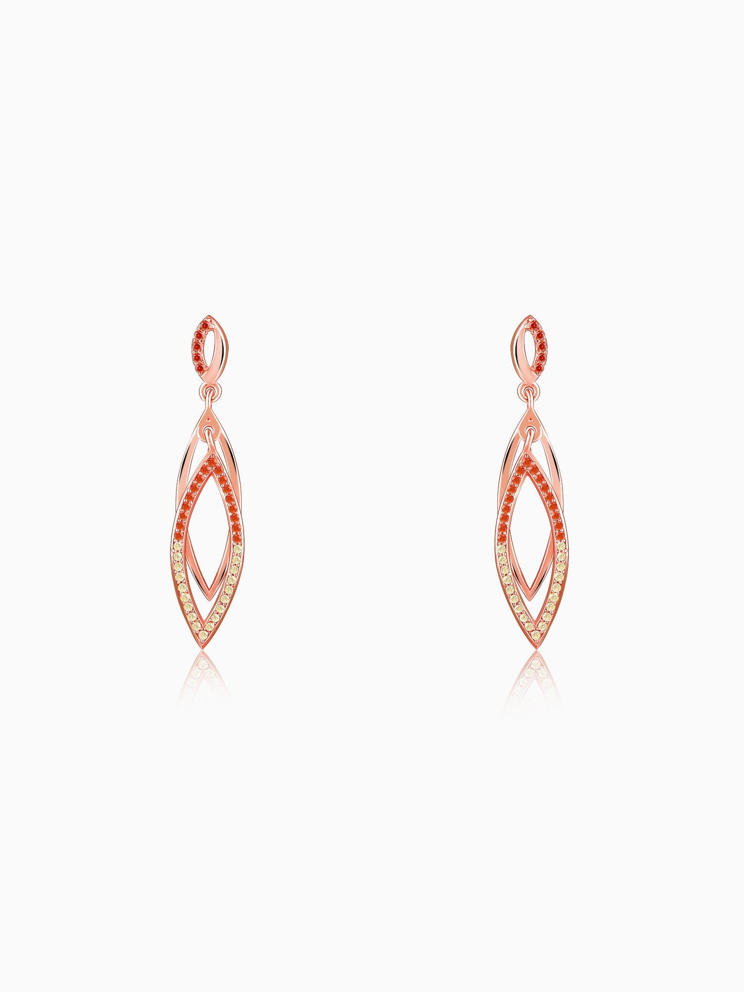 Rose Gold Ixchel Dangler Earrings