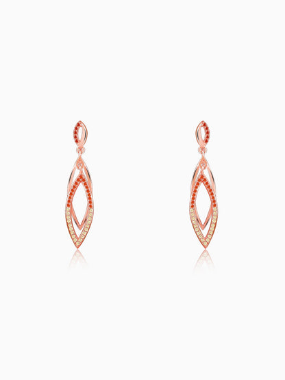 Rose Gold Ixchel Dangler Earrings
