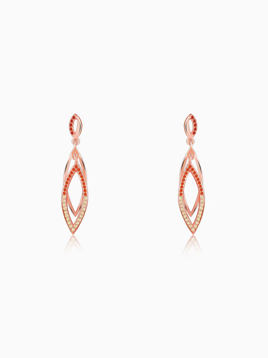 Rose Gold Ixchel Dangler Earrings