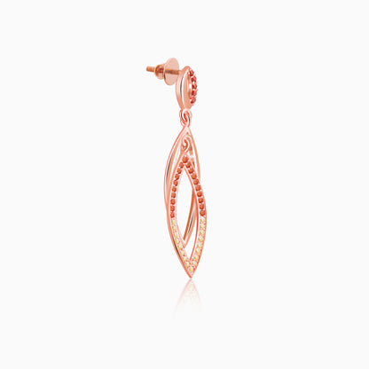 Rose Gold Ixchel Dangler Earrings