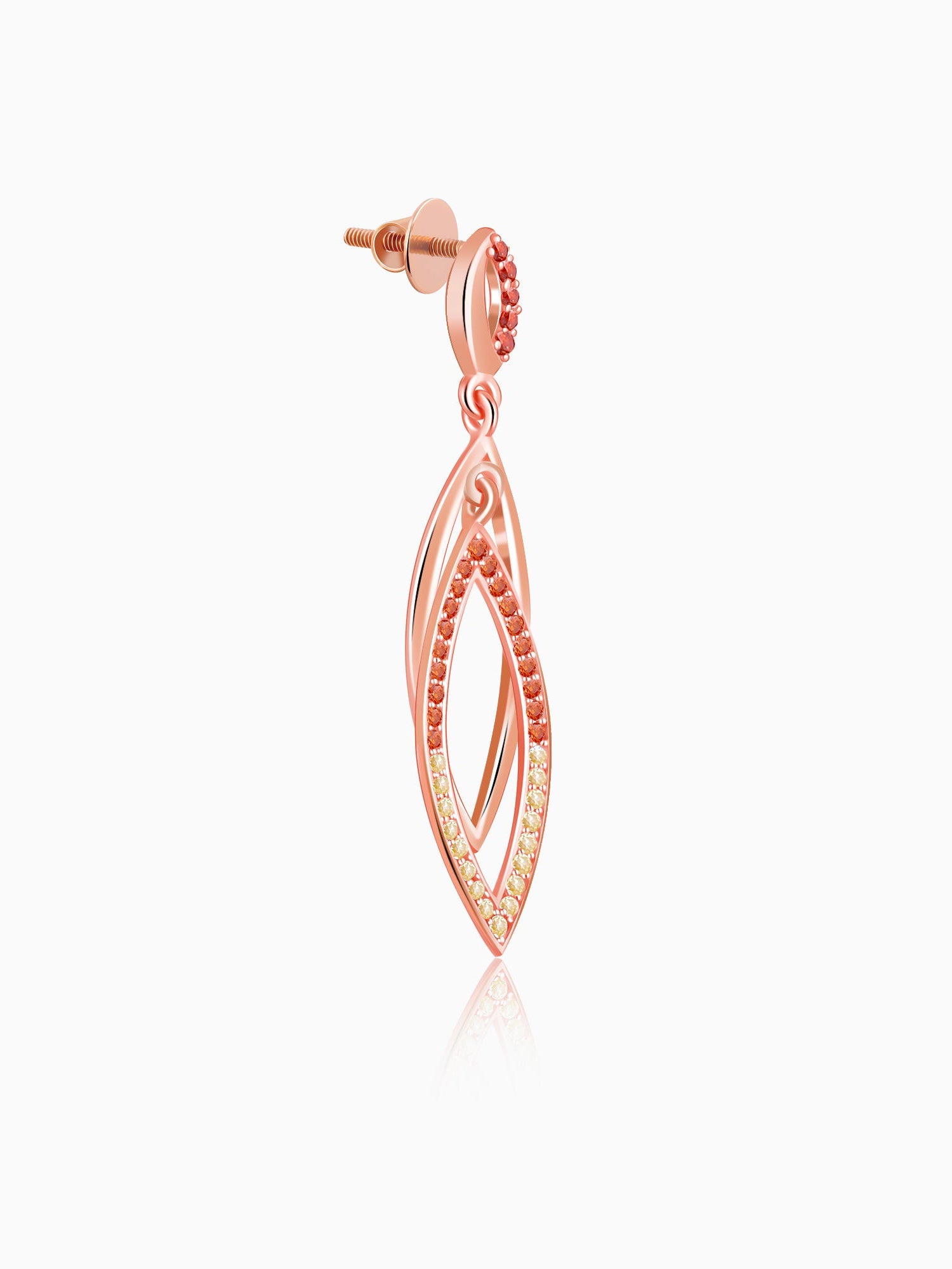 Rose Gold Ixchel Dangler Earrings