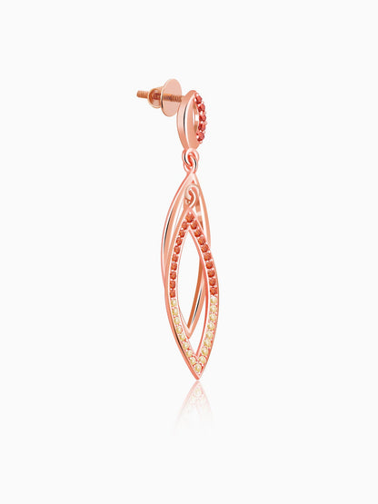 Rose Gold Ixchel Dangler Earrings
