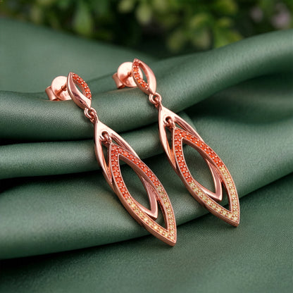 Rose Gold Ixchel Dangler Earrings