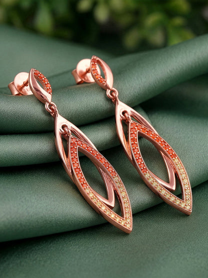 Rose Gold Ixchel Dangler Earrings