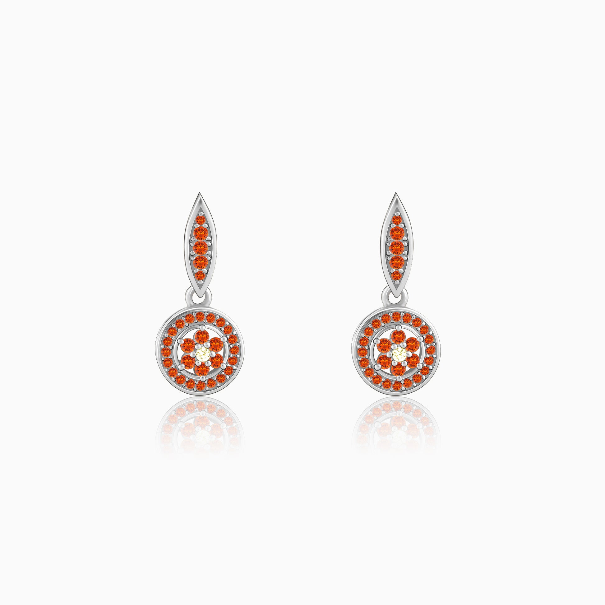 Silver Sekhmet Spark Earrings