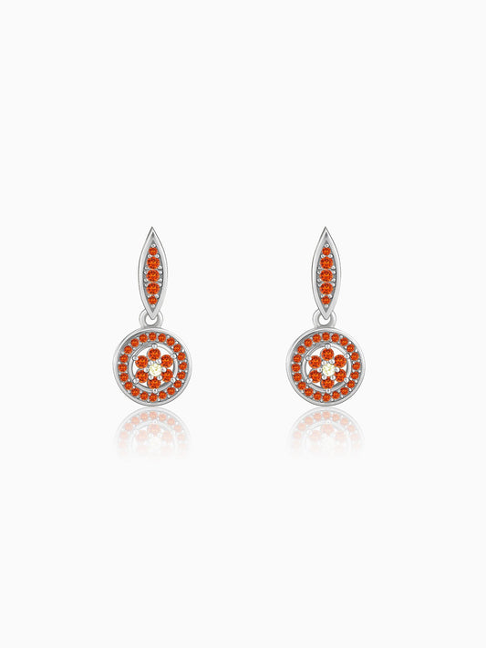 Silver Sekhmet Spark Earrings