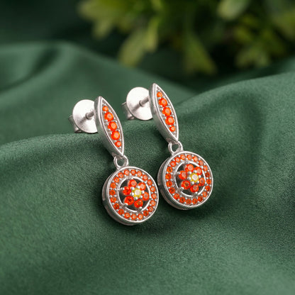 Silver Sekhmet Spark Earrings