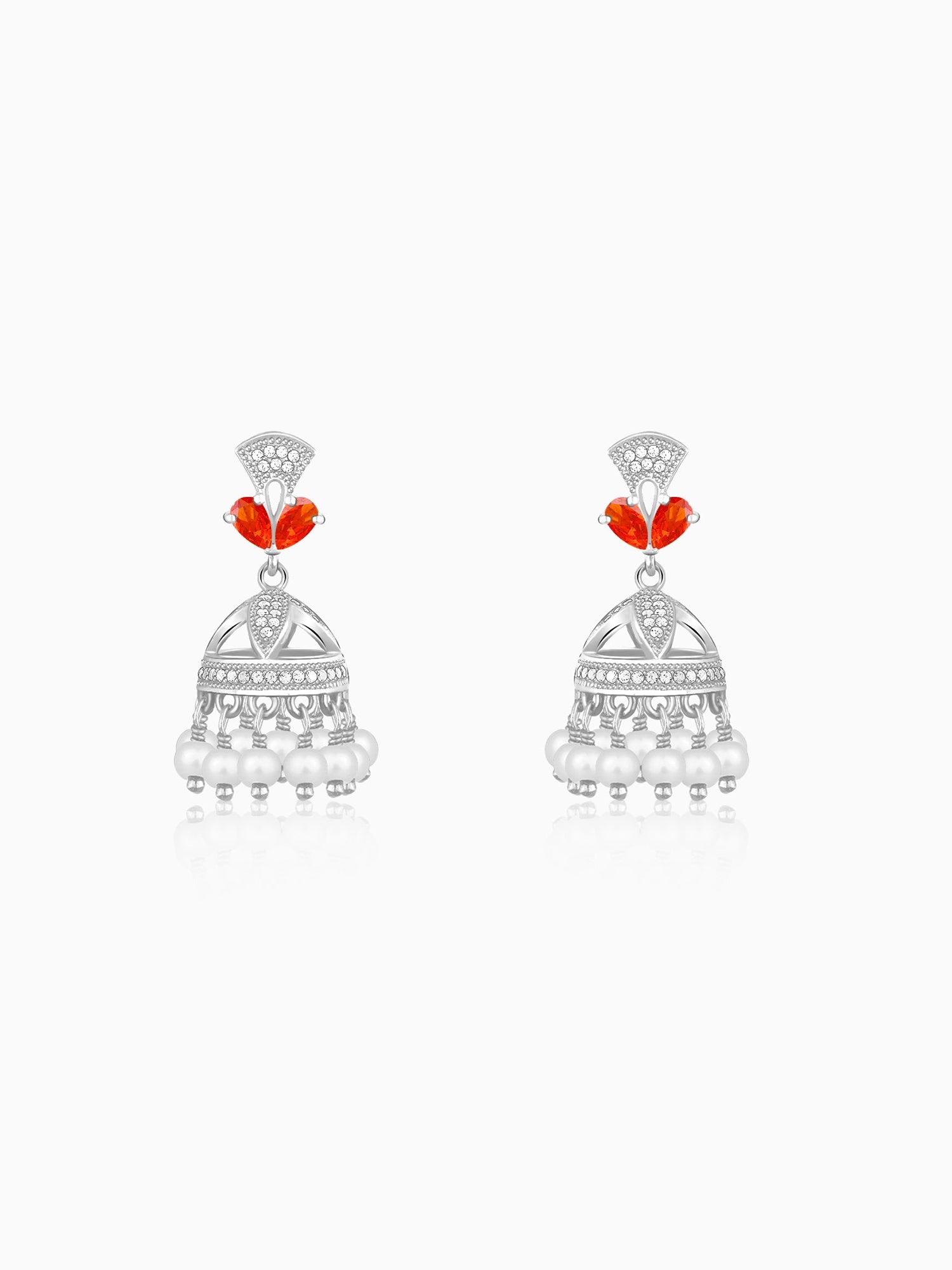 Silver Padmika Earrings