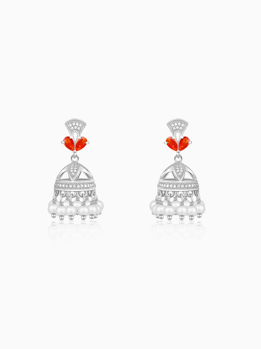 Silver Padmika Earrings