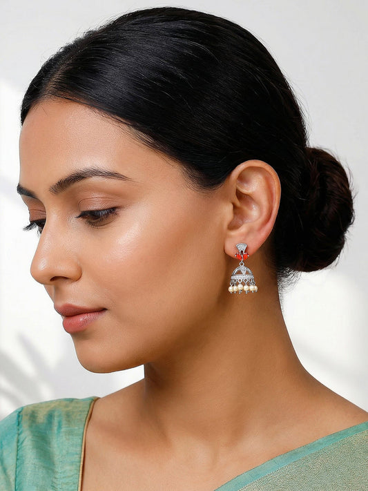 Silver Padmika Earrings