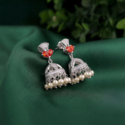 Silver Padmika Earrings