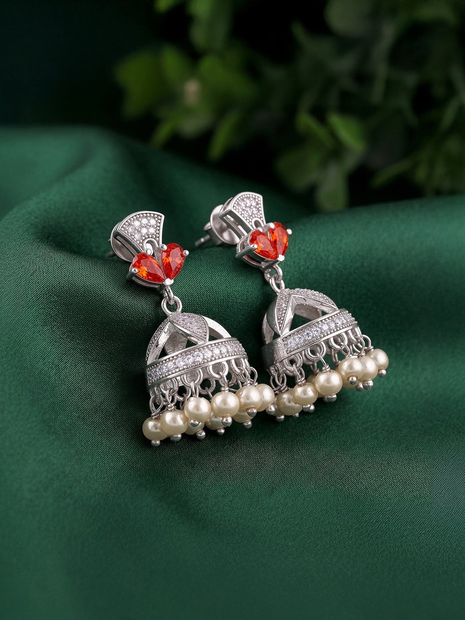 Silver Padmika Earrings