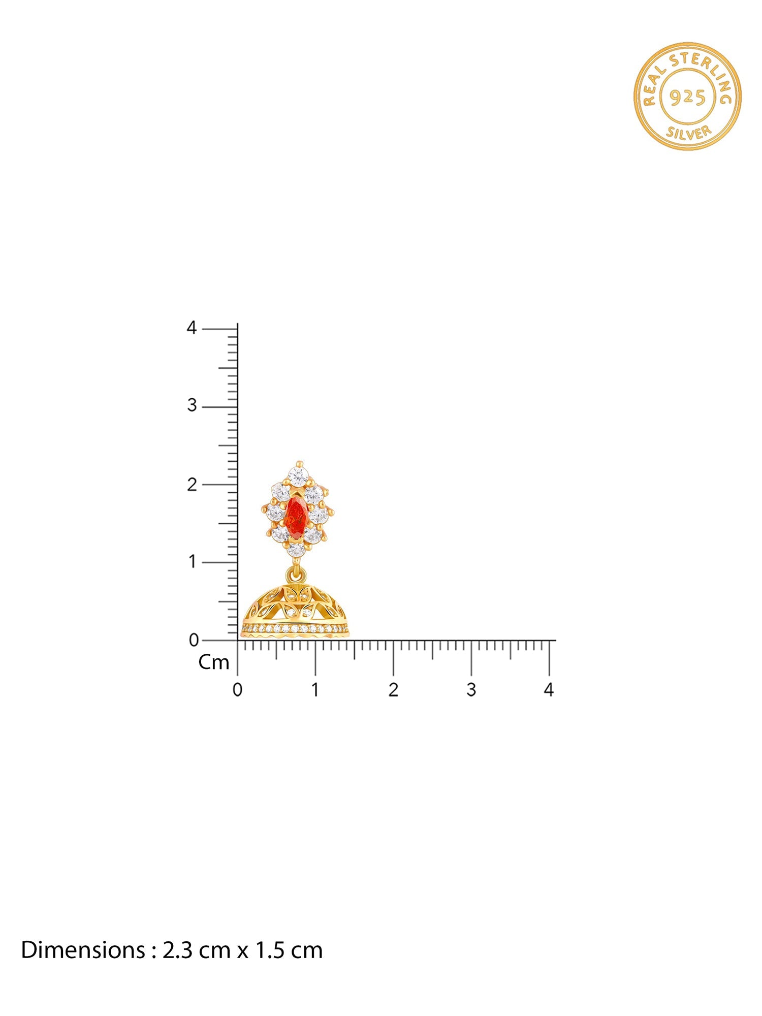 Golden Eirene Jhumki