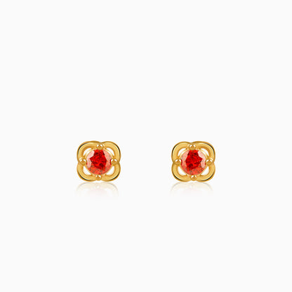 Golden Frigg Stud Earrings