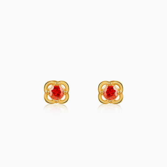 Golden Frigg Stud Earrings