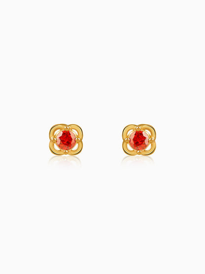 Golden Frigg Stud Earrings