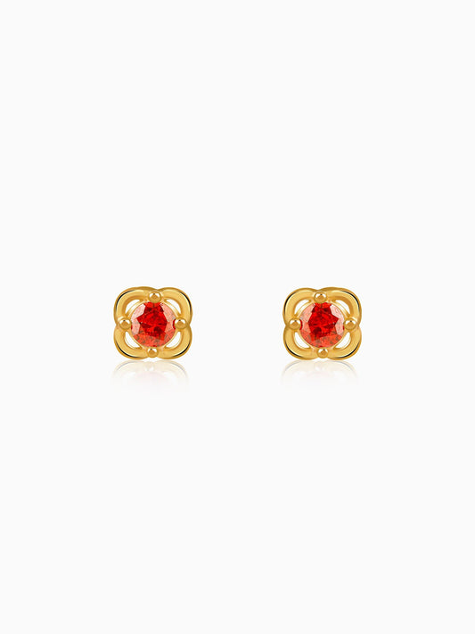 Golden Frigg Stud Earrings
