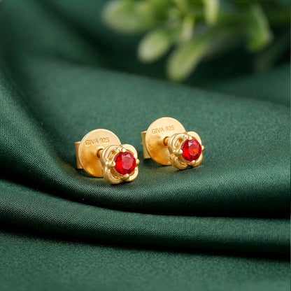 Golden Frigg Stud Earrings