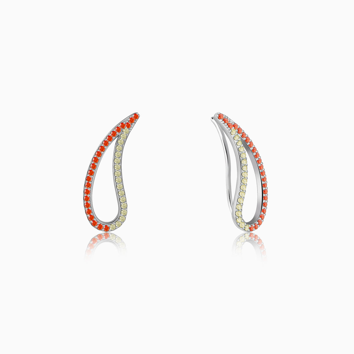 Silver Oshun Earrings (Clip On)