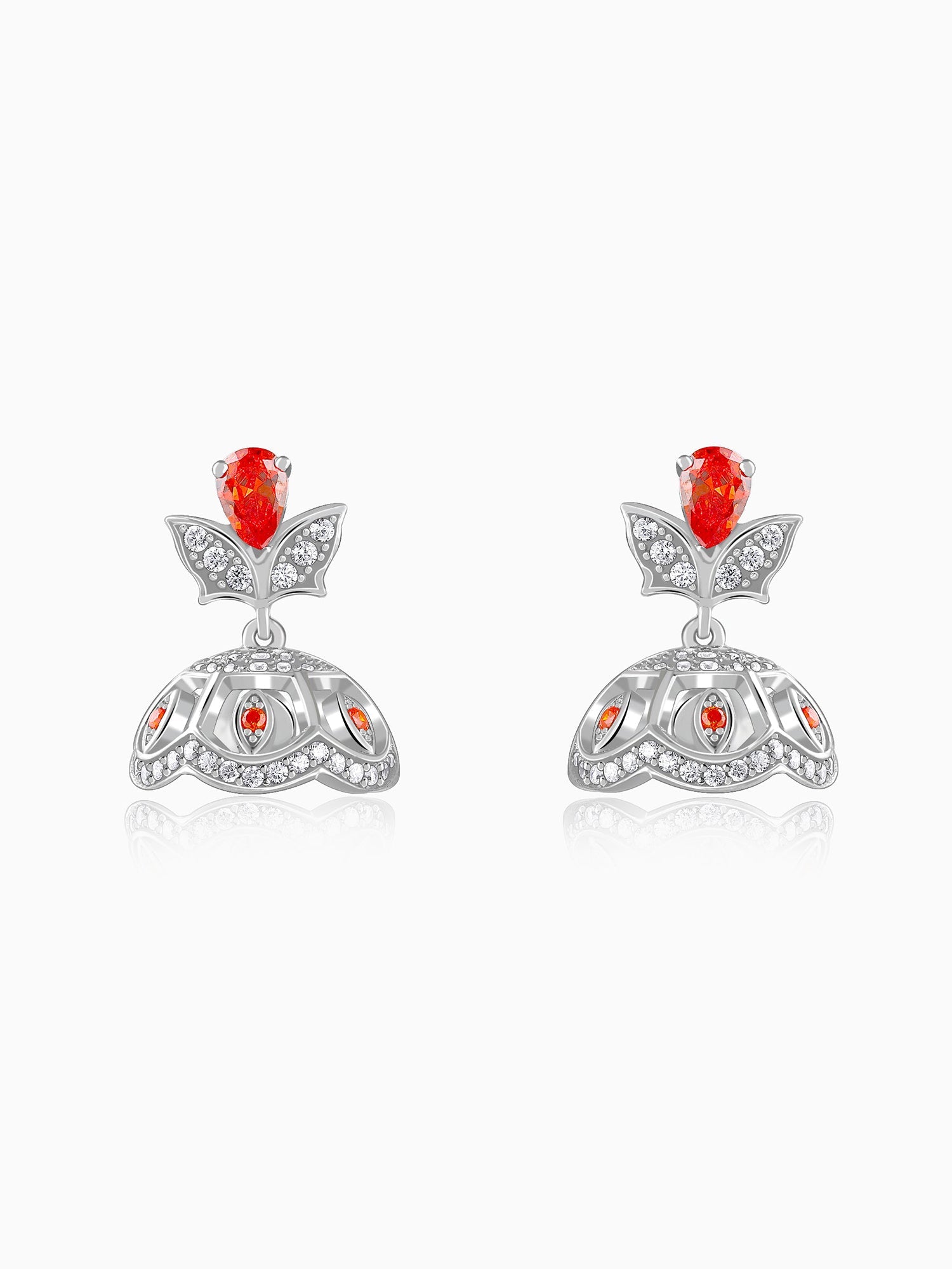 Silver Aphrodite Jhumki