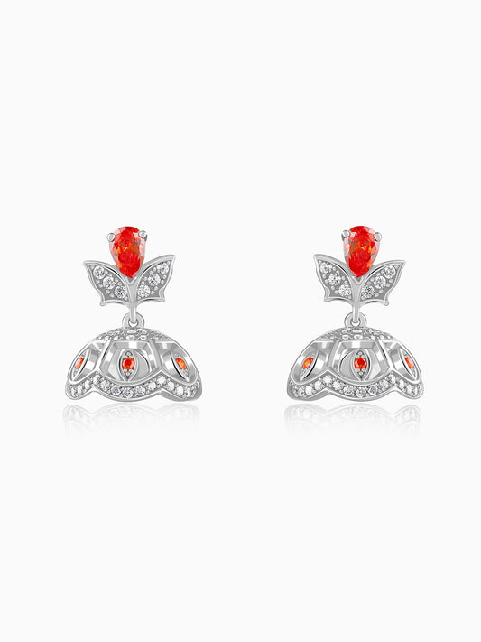 Silver Aphrodite Jhumki