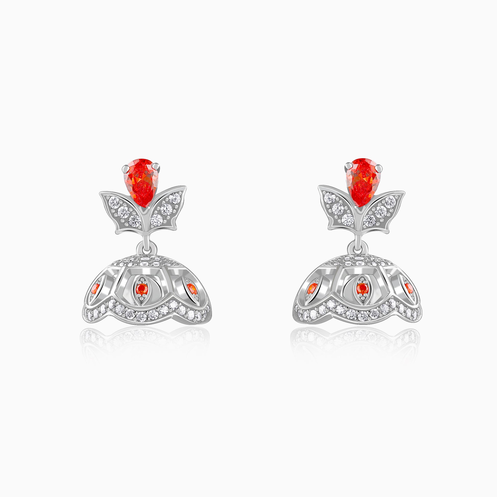 Silver Aphrodite Jhumki