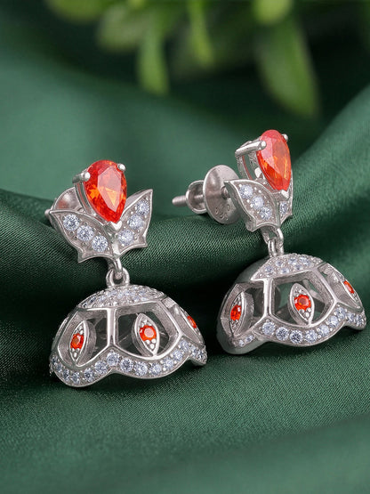 Silver Aphrodite Jhumki