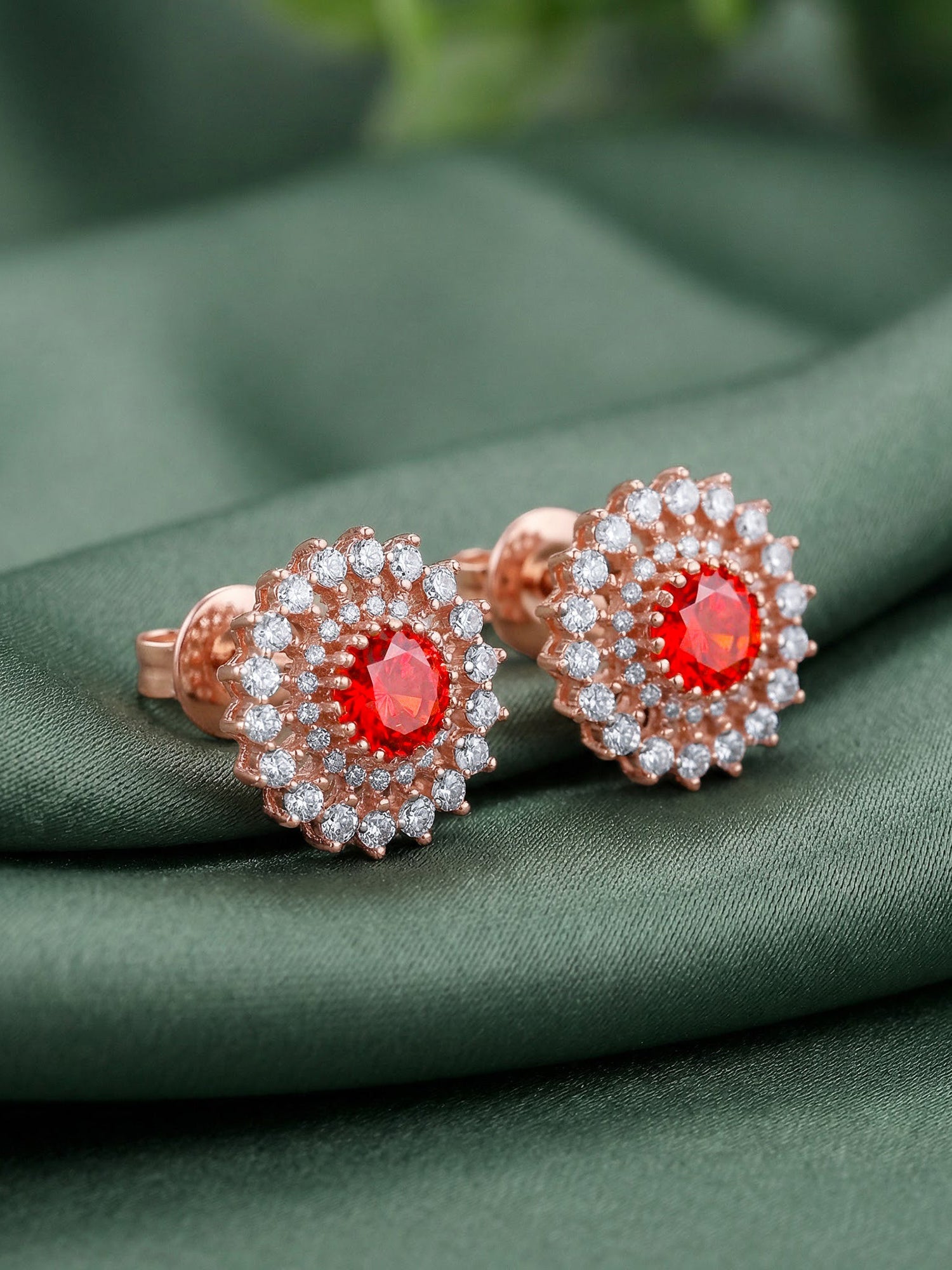 Rose Gold Rukmini Earrings