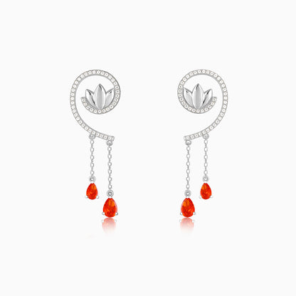 Silver Chang’e Dangler Earrings