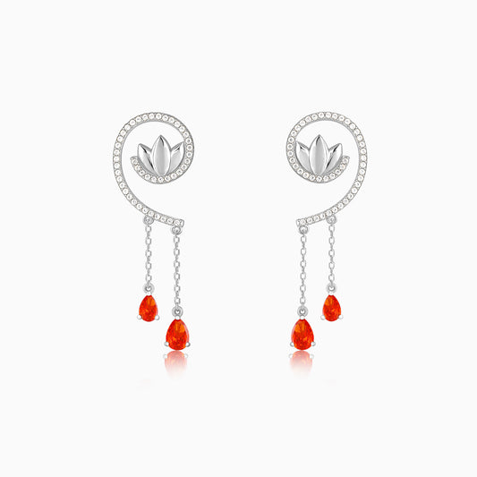 Silver Chang’e Dangler Earrings