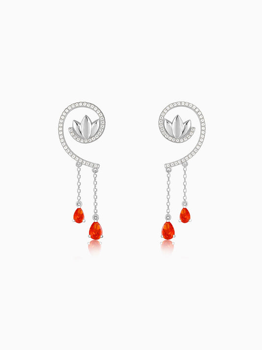 Silver Chang’e Dangler Earrings