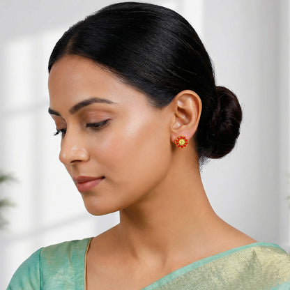 Golden Radha Earrings