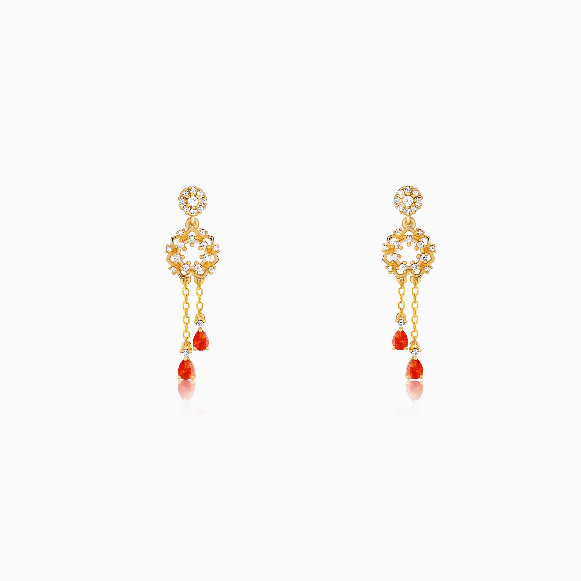 Golden Hecate Dangler Earrings