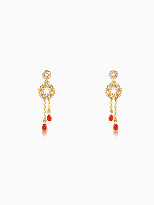 Golden Hecate Dangler Earrings