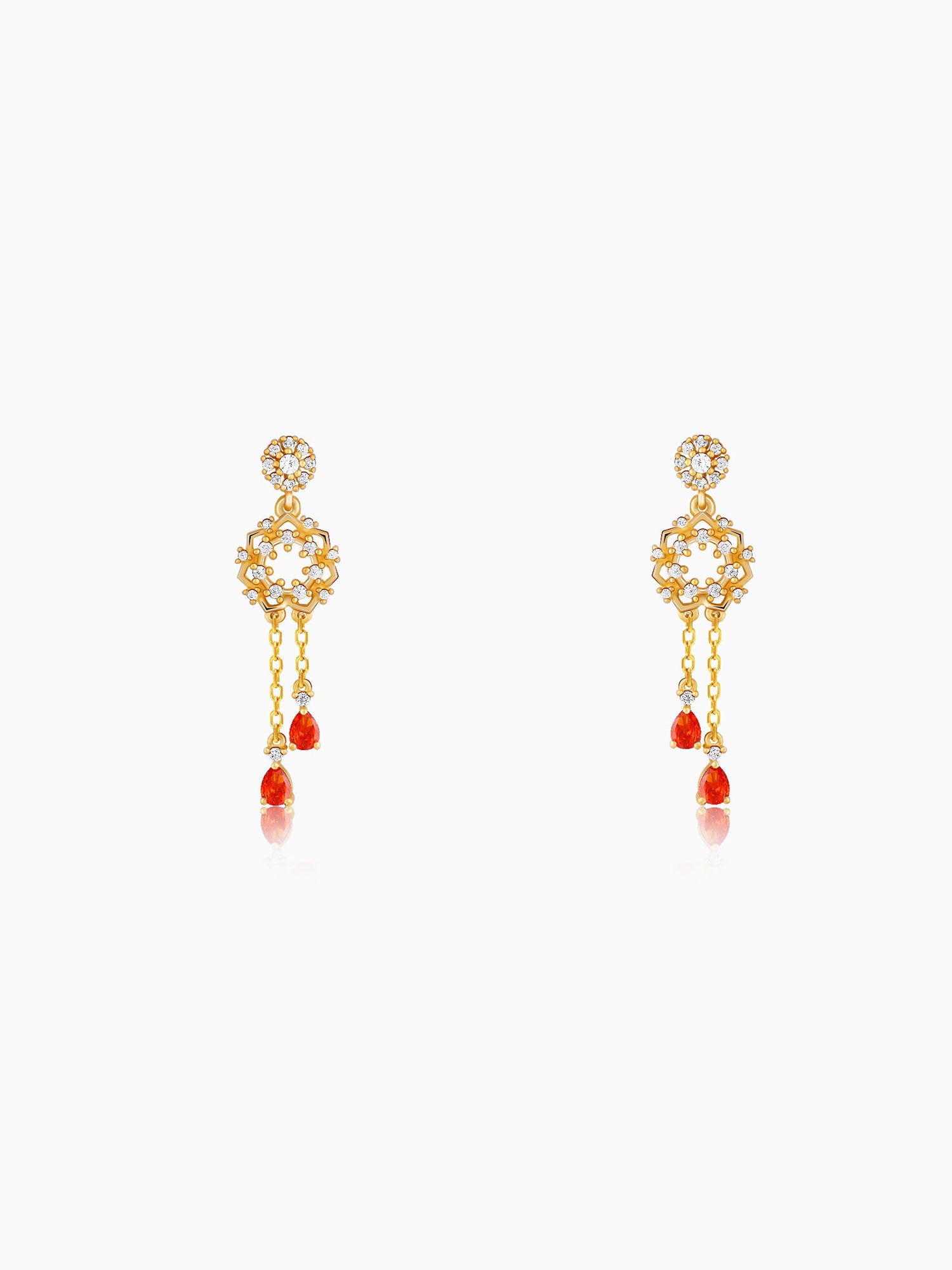 Golden Hecate Dangler Earrings