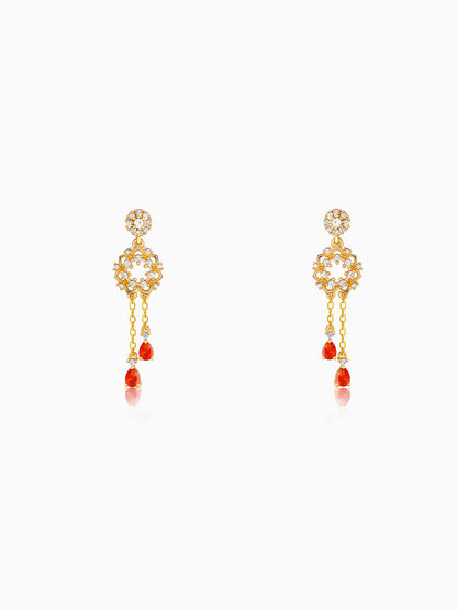 Golden Hecate Dangler Earrings