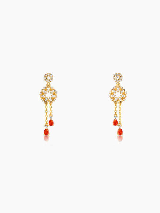 Golden Hecate Dangler Earrings