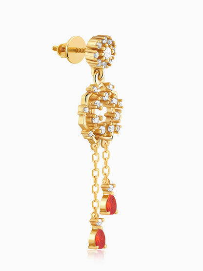 Golden Hecate Dangler Earrings