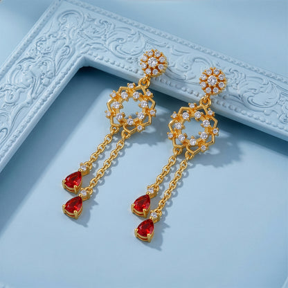 Golden Hecate Dangler Earrings