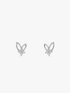 Silver Rabbit Stud Earrings