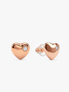 Rose Gold Silent Embrace Stud Earrings