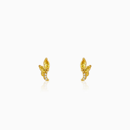Golden Honey Stud Earrings