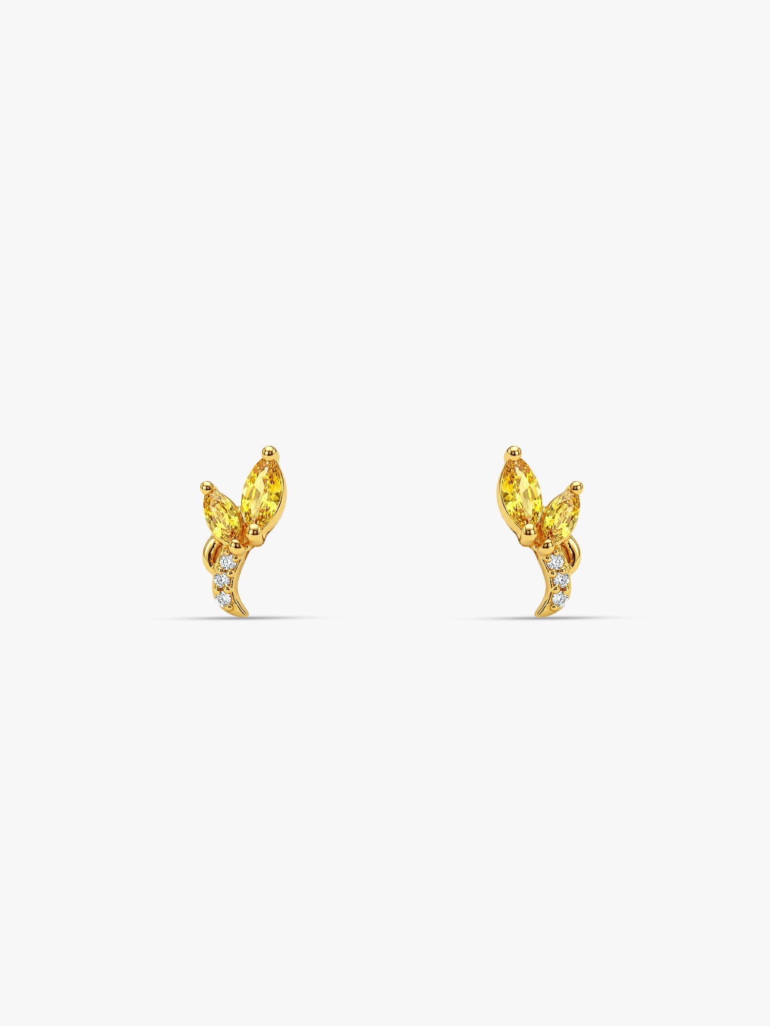 Golden Honey Stud Earrings