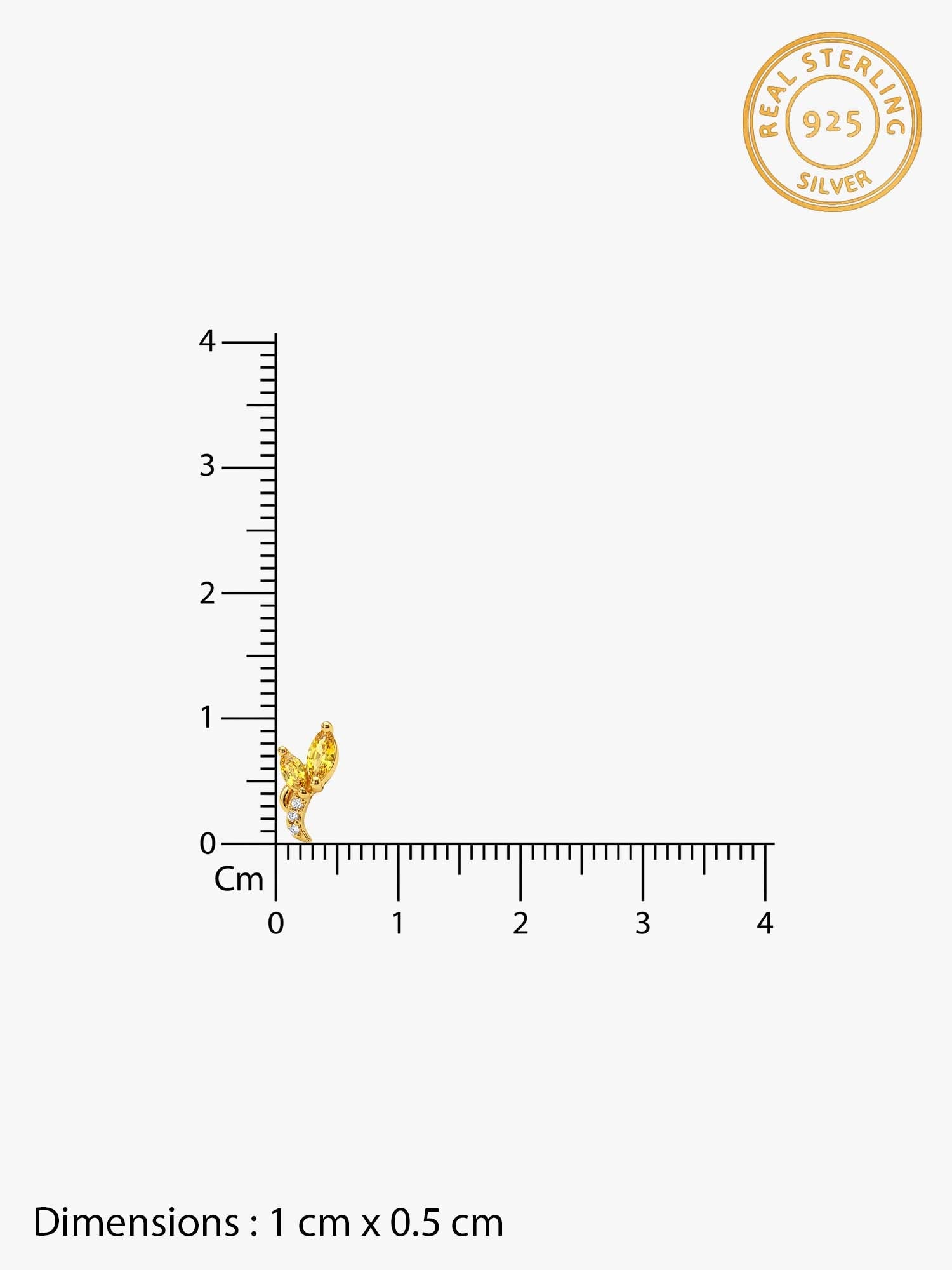 Golden Honey Stud Earrings